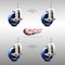 Service Caster 4 Inch 316SS Solid Polyurethane Swivel 1/2 Inch Threaded Stem Caster Set Brake SCC SCC-SS316TS20S414-SPUS-TLB-121315-4 - alternate 2
